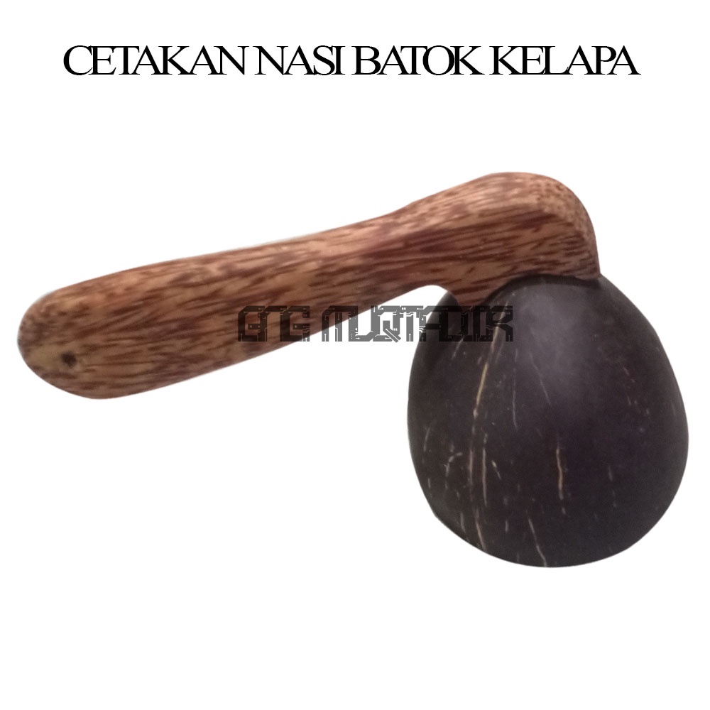 cetakan nasi dari batok kelapa bentuk bulat