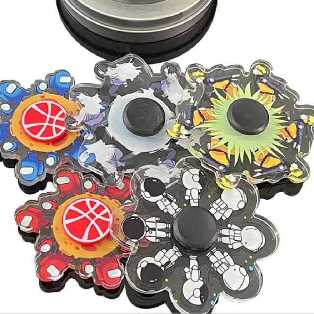 Spinner Gyro 3D Model Spinning Effect Maianan Fidget Penghilang Stress