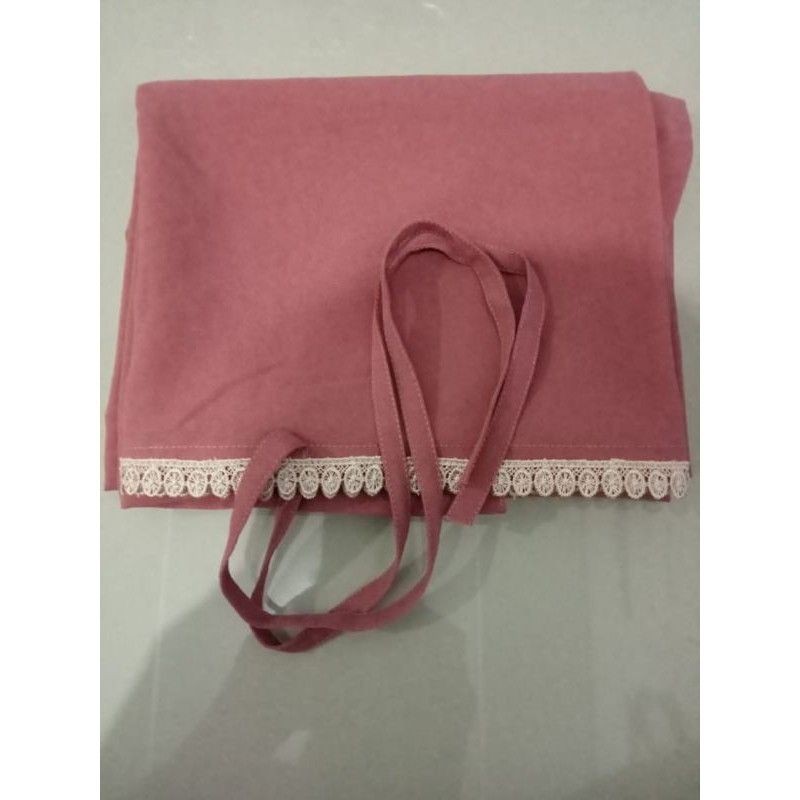 Hijab/Jilbab/Khimar Maryam Renda Jumbo Diamon-Pick dove
