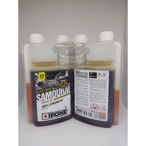 IPONE RACING SAMOURAI 2T 1L/OLI SAMPING MOTOR 2TAK/100% ORIGINAL/NINJA RX KING VESPA