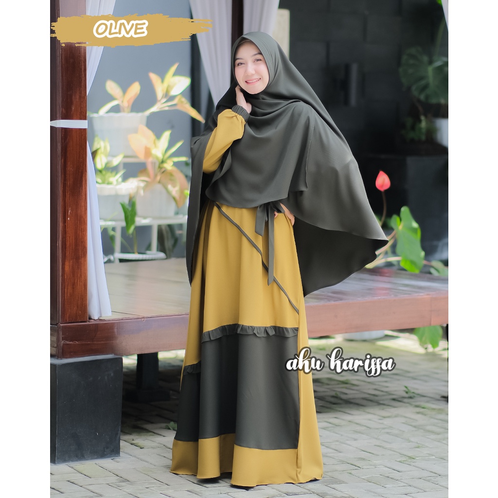 Tiara Syari ORI Aku Karissa / Gamis Aku Karissa Original / Gamis Syari / Gamis Set / Gamis Polos / K