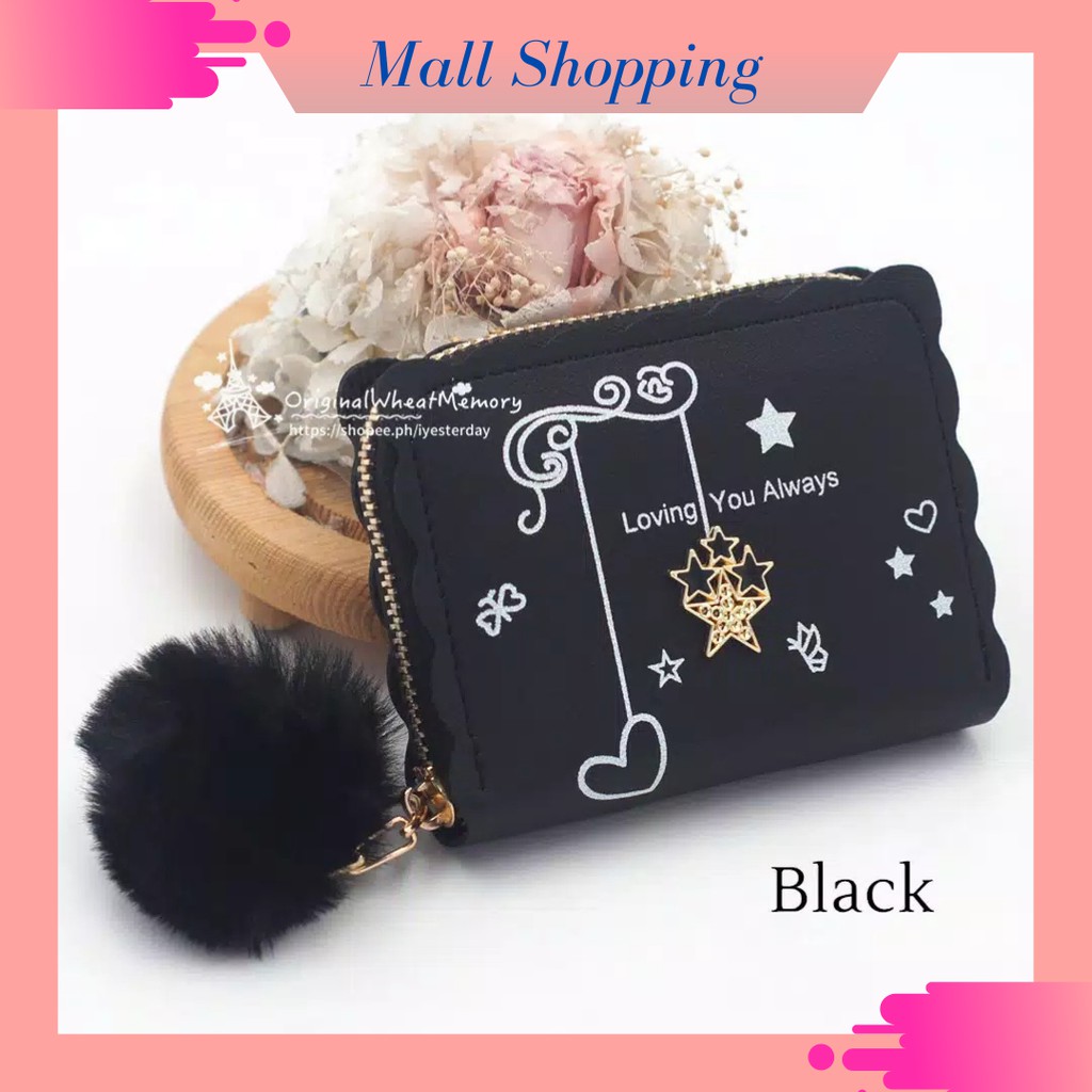 (COD) DOMPET KOIN PLUS GANTUNGAN POM2 DOMPET WANITA FASHION WALLET MALL SHOPPING