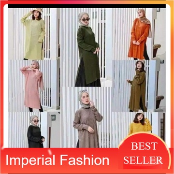 IF - Tunik Rajut Premium | Tunik Wanita Rajut | Tunil Kekinian Buat Lebaran