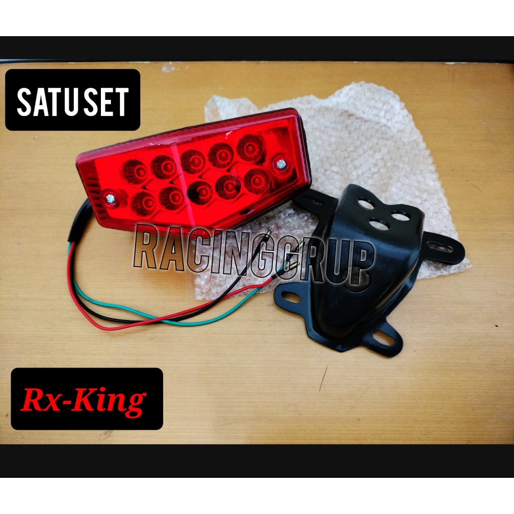 Lampu stop lampu belakang rxking rxk rxs led merah set dudukan dan karet dudukan lampu stop