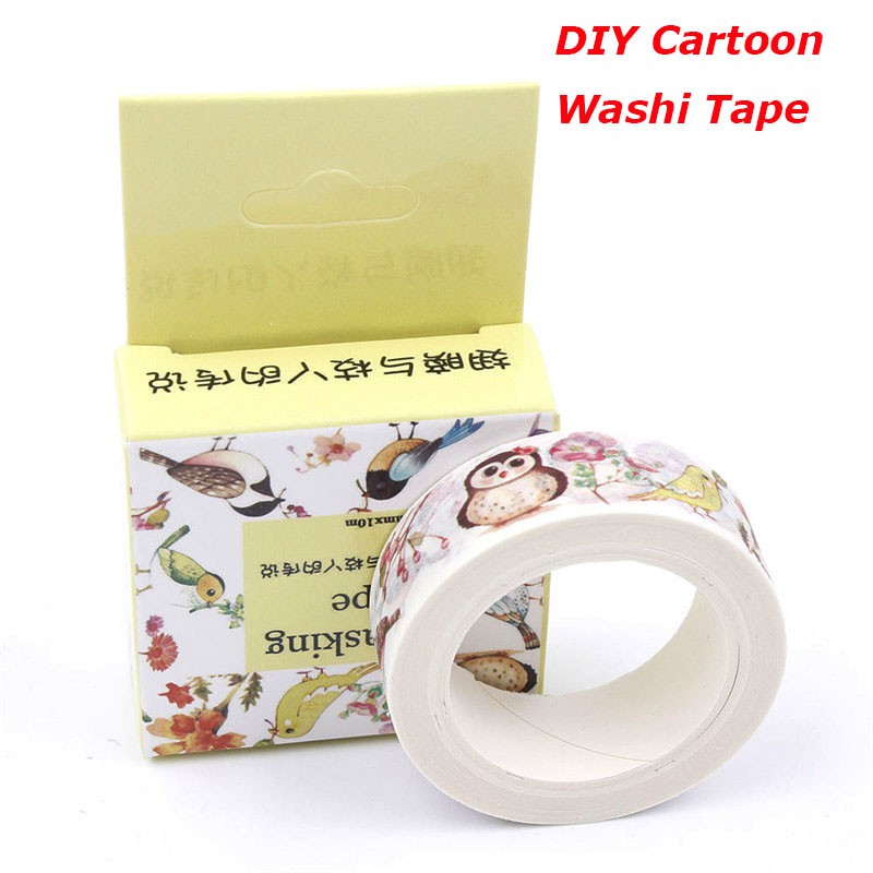 

INDORETAIL | 1 PC 15 Mm * 10 M DIY Kertas Washi Tape Kartun Sayap dan Cabang Dekoratif Masking Tape