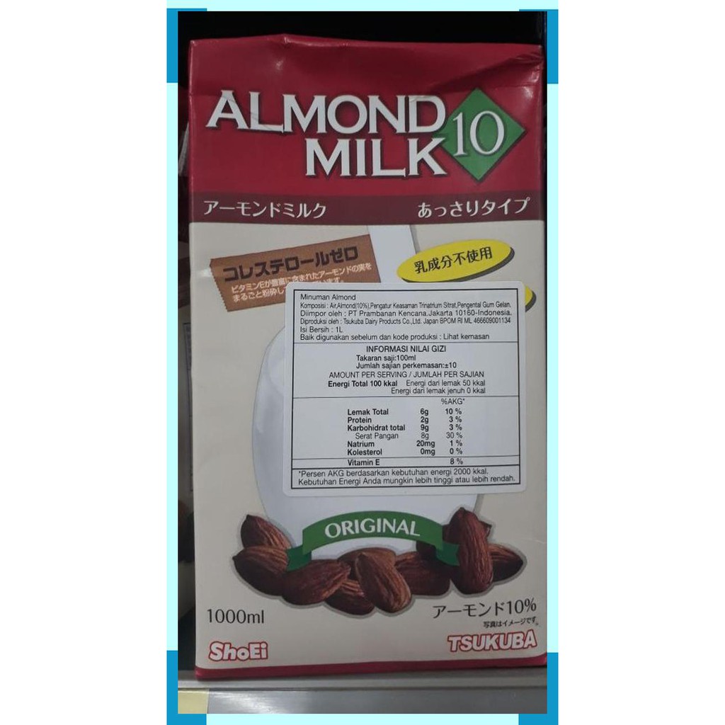 

Almond milk 10 rasa original shoei tsukuba. 1 liter