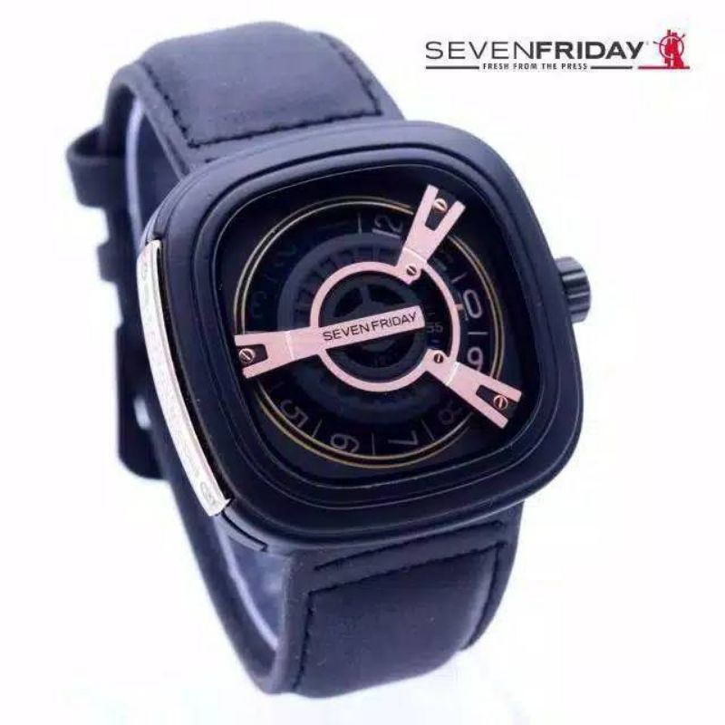 JAM TANGAN SEVENFRIDAY PRIA TALI KULIT