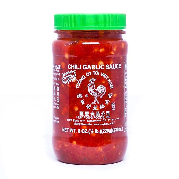 

Huy Fong Chilli Garlic Sauce USA Bumbu Saus Sambal Cabe Bawang Import