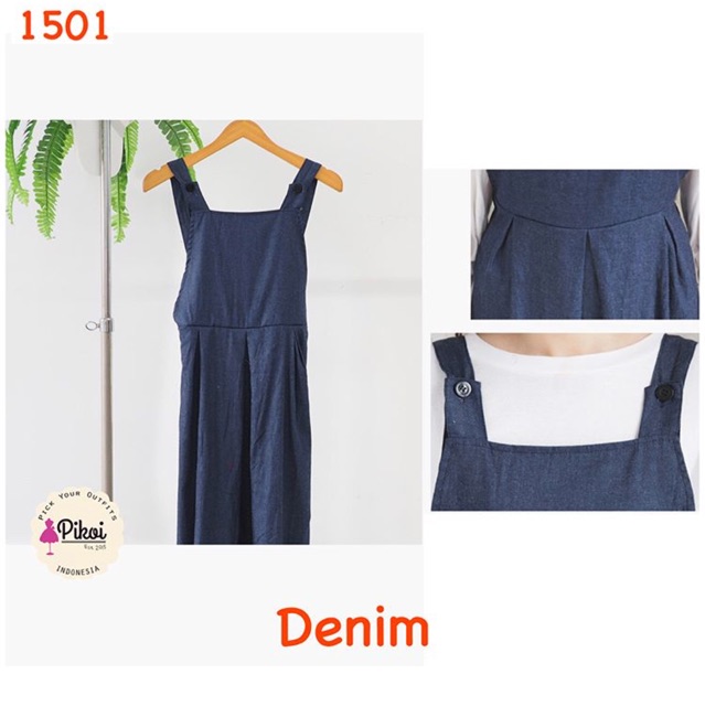 Dungaree murah / celana kodok murah / camisole set murah / terusan cewek murah / setelan hijab 1501