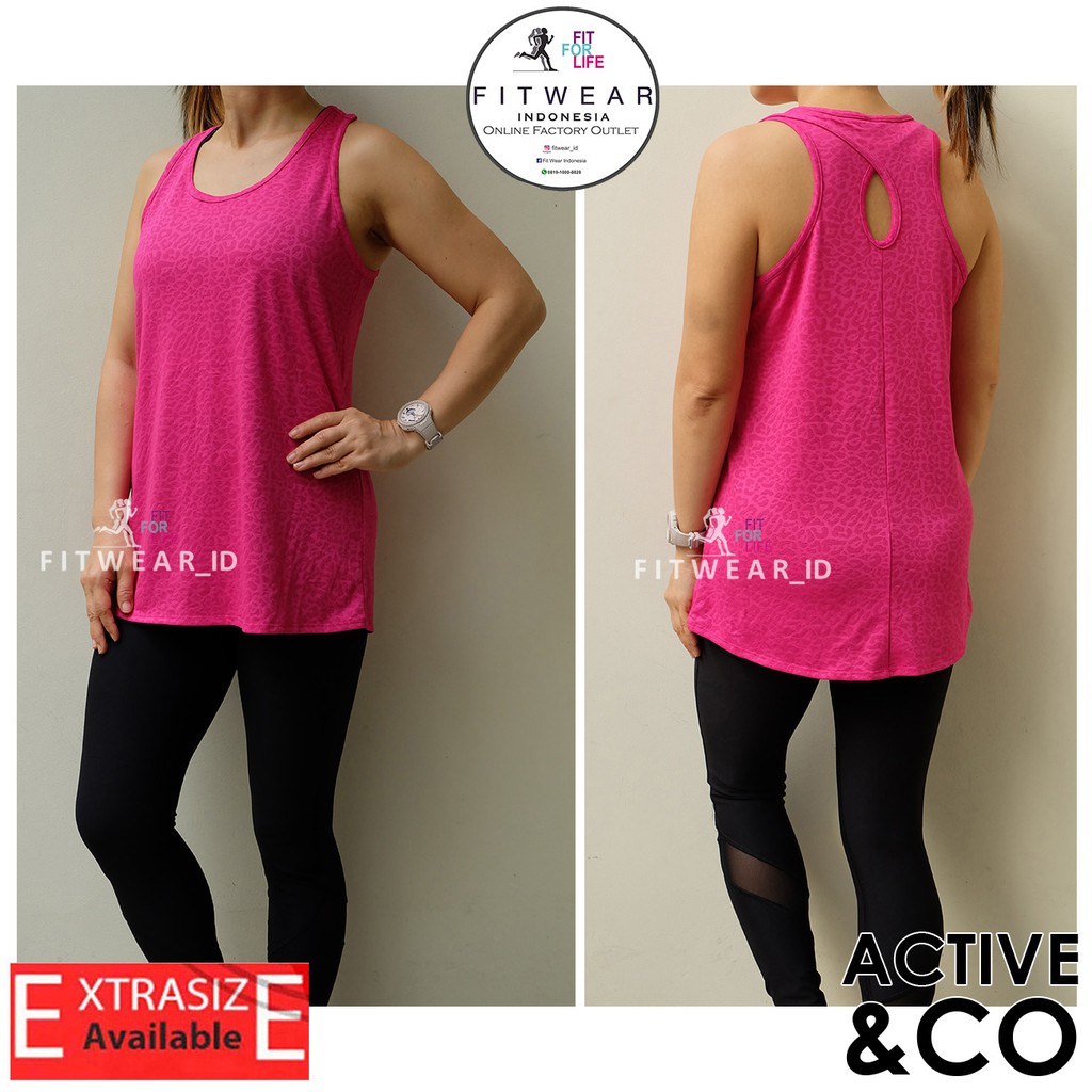 Tanktop olahraga  wanita  Fitness Zumba Yoga Active Co 