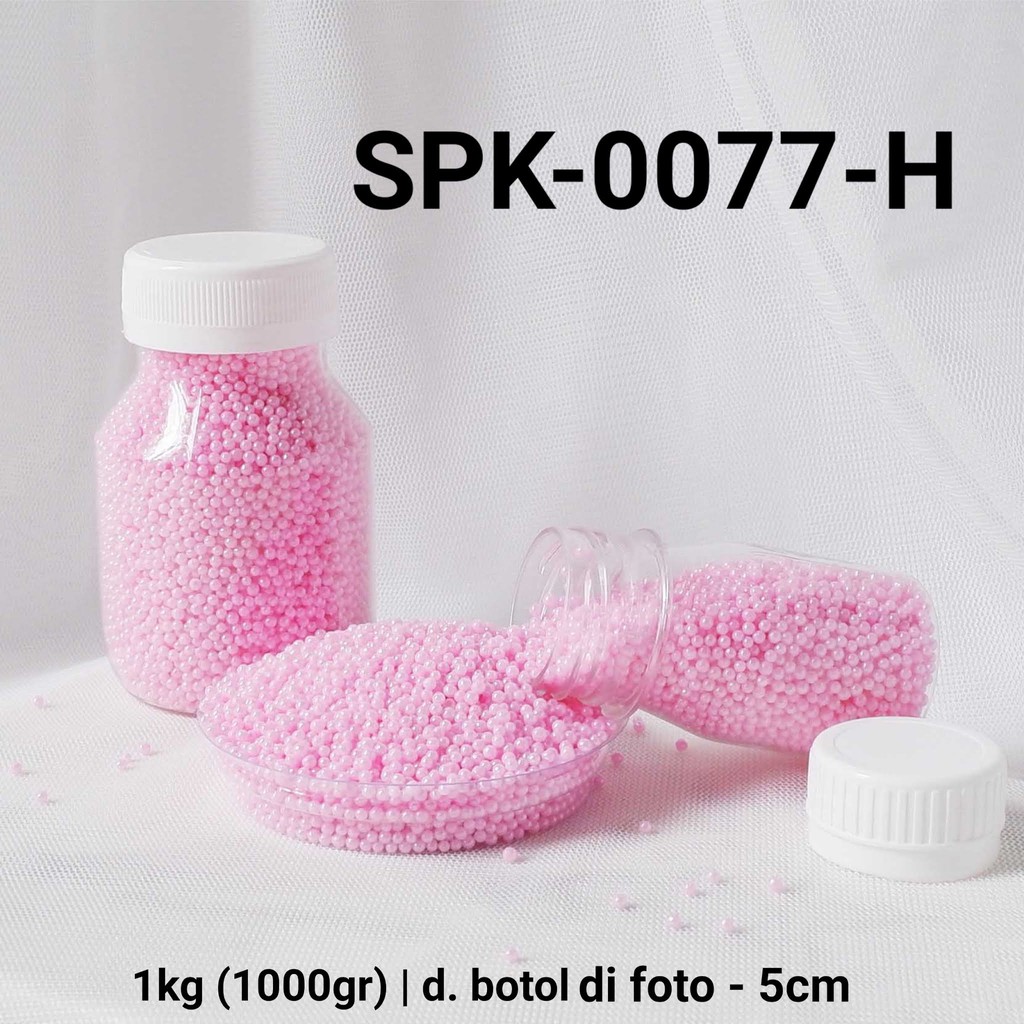 

SPK-0077-H Sprinkles sprinkle sprinkel 1kg 1 kg kilo mutiara pink yamama baking grosir murah sprinkles cake dekorasi mutiara trimit decoration story sprinklestory sprinklesstory sprinkle story yamama baking