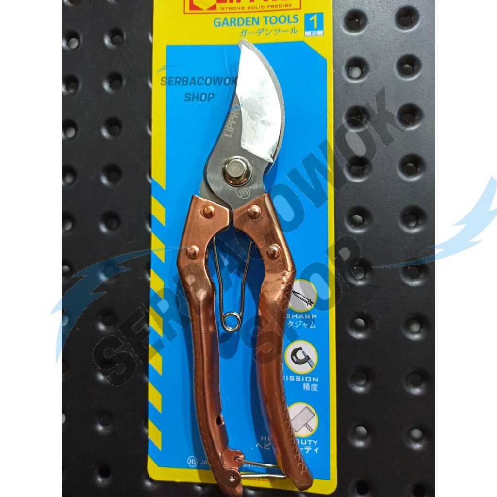 Lippro Gunting Dahan Gagang Besi Emas Pruning Shears Gold Termurah Berkualitas