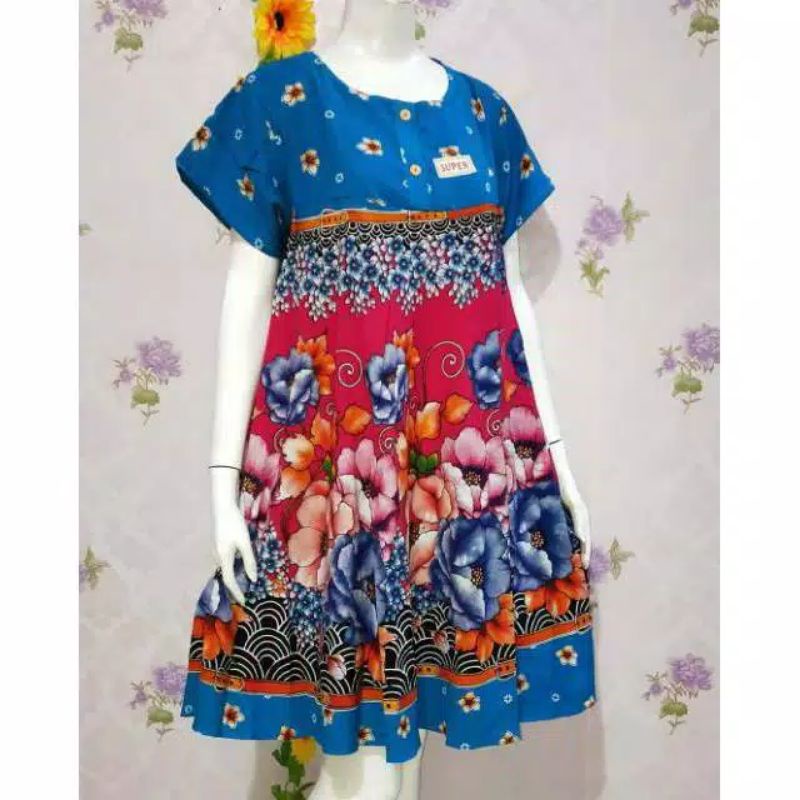 DASTER PAYUNG KENCANA UNGU ORIGINAL|DASTER BATIK|DASTER KANCING BUNSUI