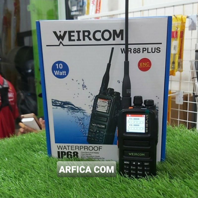 HT WEIRCOM WR 88 / WR88 PLUS 10WAT ANTI AIR DUALBAND GARANSI WEIRCOM WR 88 PLUS NEW