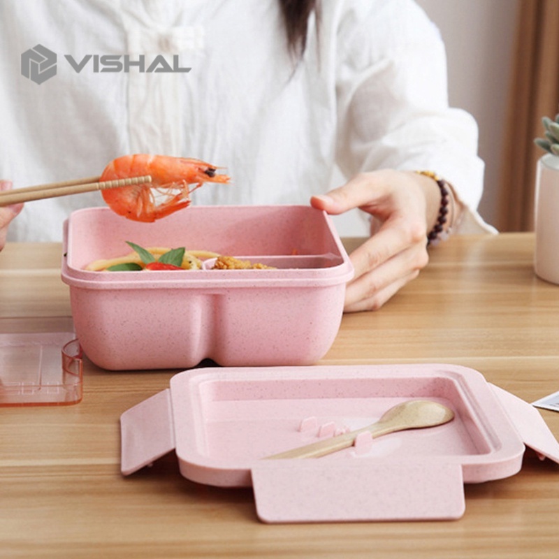 VISHAL Lunch Box 1100ML Bekal Lunch Box Tetap Hangat Kotak Makan BPA FREE VS-59