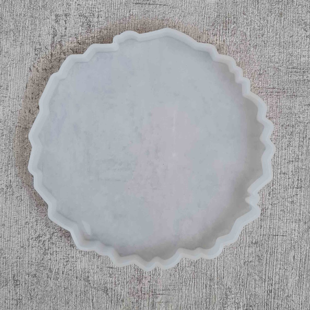 CETAKAN SILIKON MOLD RESIN COASTER Abstract Shape
