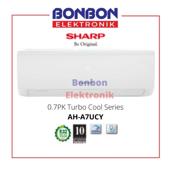 Sharp AC 3/4PK AH-A7UCY / 0.7PK AHA7UCY Turbo Cool Series