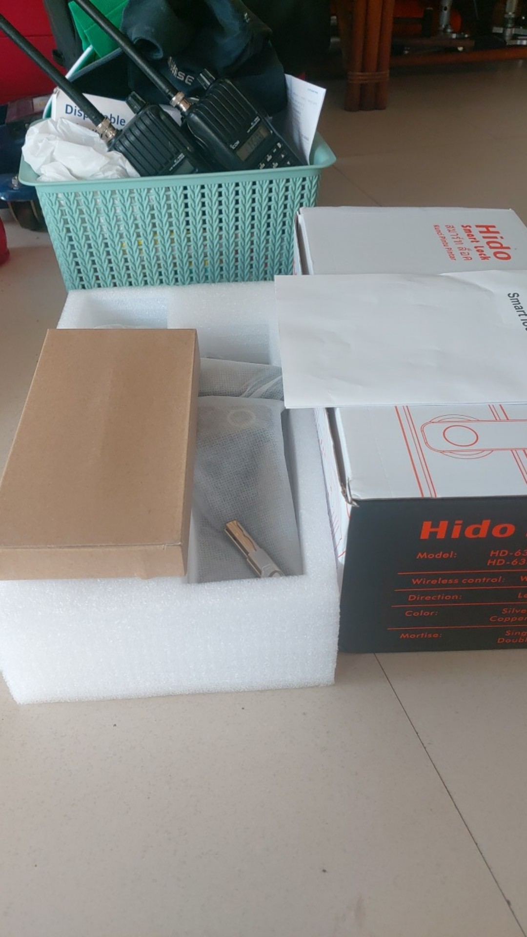 Hido Handle Kunci Pintu Sidik Jari /kartu Ic / Kontrol Aplikas Kunci Sidik Jari Smart Door Lock