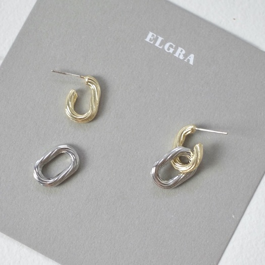 HALEY - s925 Gold Plated Multiway Gold & Silver Earrings