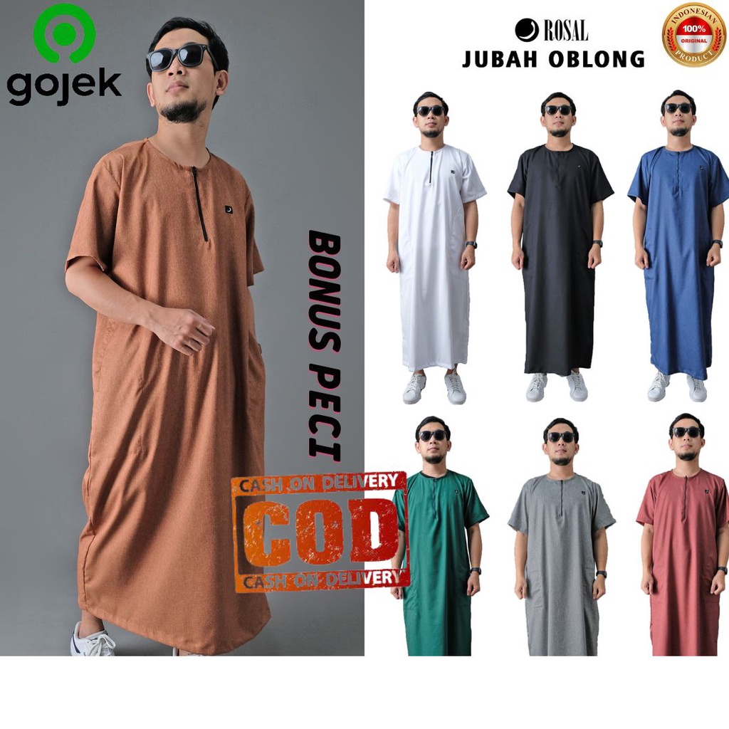 JUBAH GAMIS PRIA COWOK COWO DEWASA POLOS LENGAN PENDEK AL HARAMAIN ORIGINAL PREMIUM TERBARU BAHAN KA