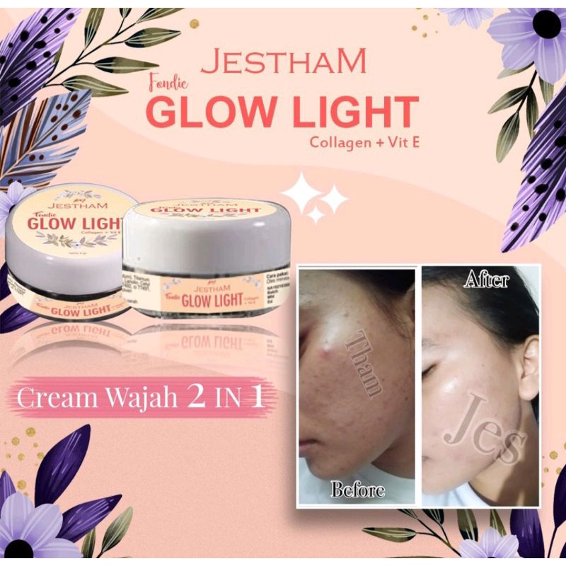 Ready siap kirim Cream Glow Light Jestham Mini 5gr