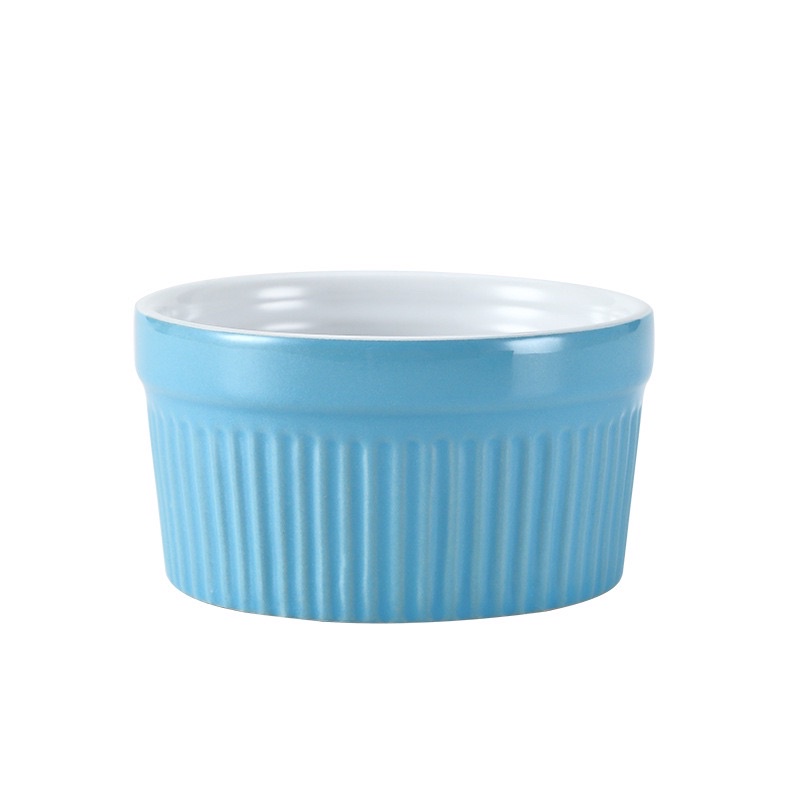 Ramekin Bowl Mangkuk Keramik Kecil Baking Oven Cup Cake Mangkok Warna-warni Ceramic