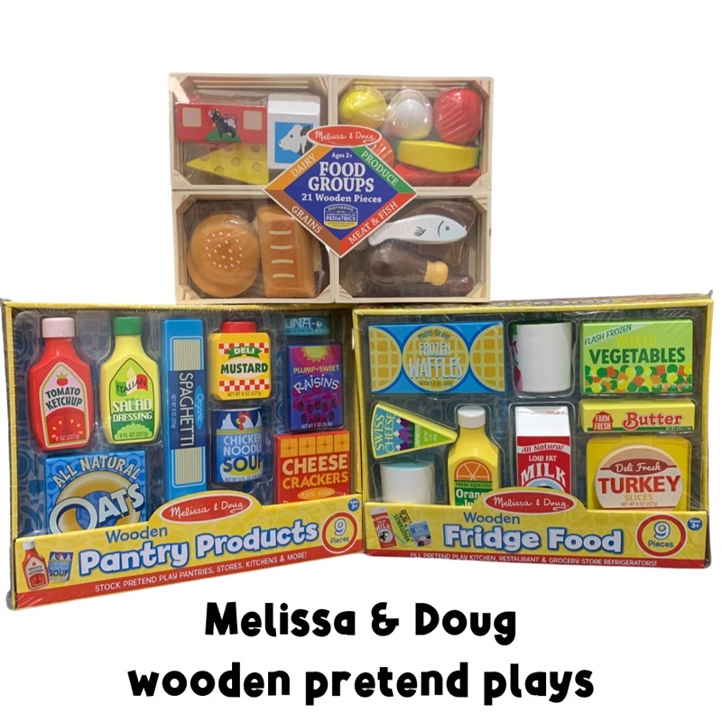 Jual Melissa Doug food groups pantry 