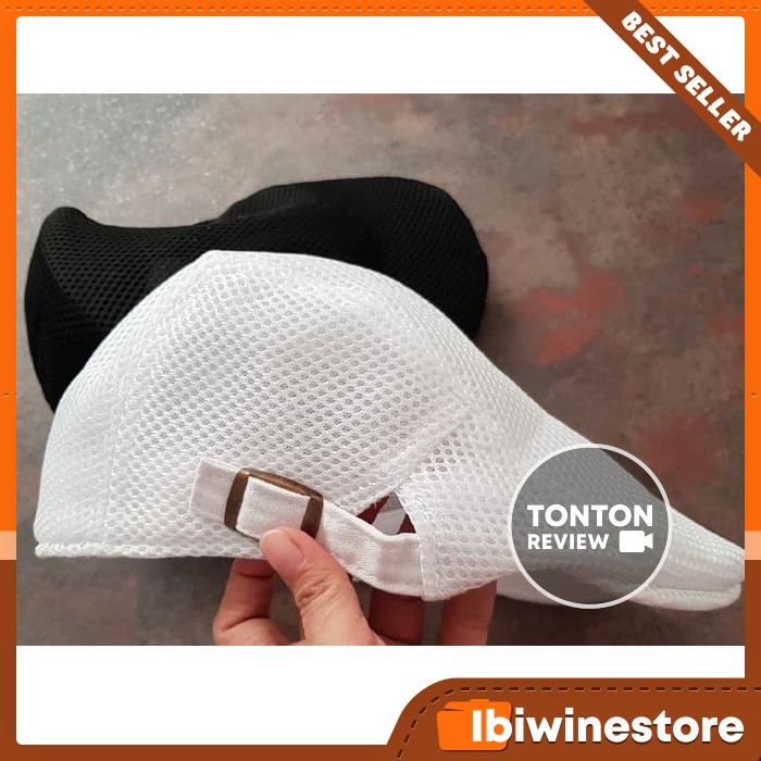 Bh6 Topi Flat Cap Pet Pelukis Golf Polos Topi Jaring Jaring Topi Olahraga Topi Keren Fashion Pria