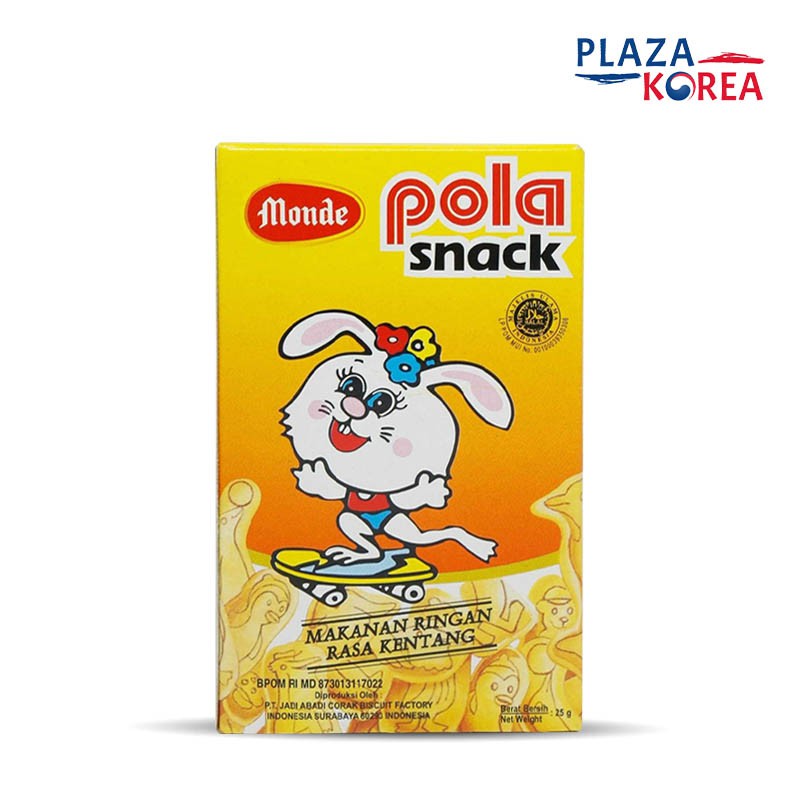 

MONDE POLA SNACK POTATO 25GR - MAKANAN RINGAN RASA KENTANG