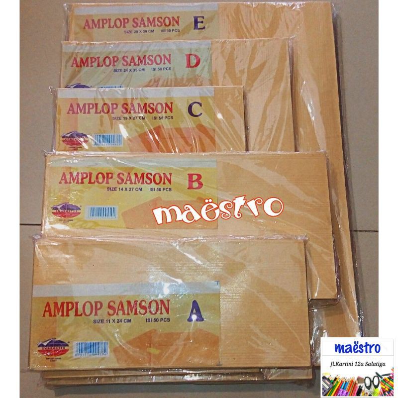 

Amplop Character Samson/Amplop Character A/B/C/D/E/ Amplop Coklat/ Amplop Murah
