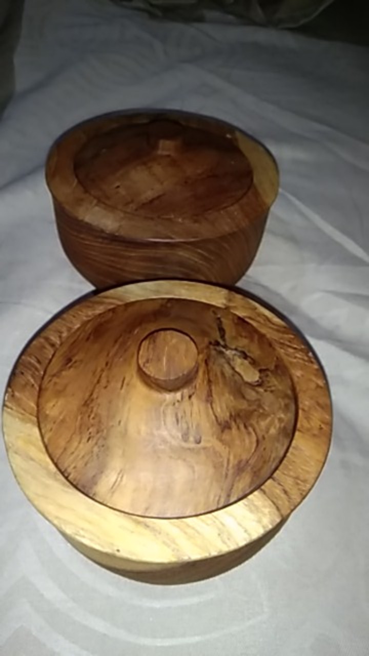 Mangkok Tutup Kayu Kecil, Mangkok Salad | Mangkok Mie | Mangkok Bayi | Mangkok Kayu | Mangkok Sambal