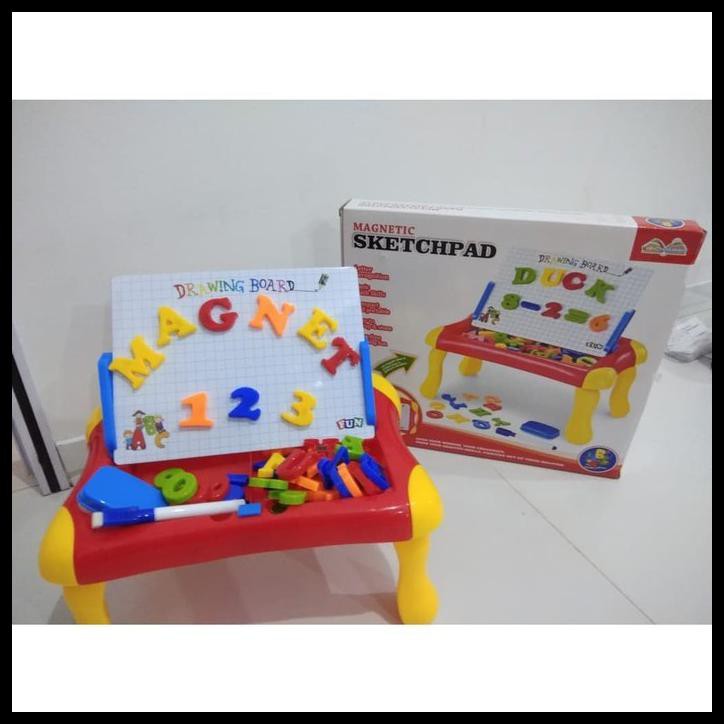 

Mainan Anak Papan Tulis Magnet Magnetic Sketchpad Board 2 In 1 Edukasi