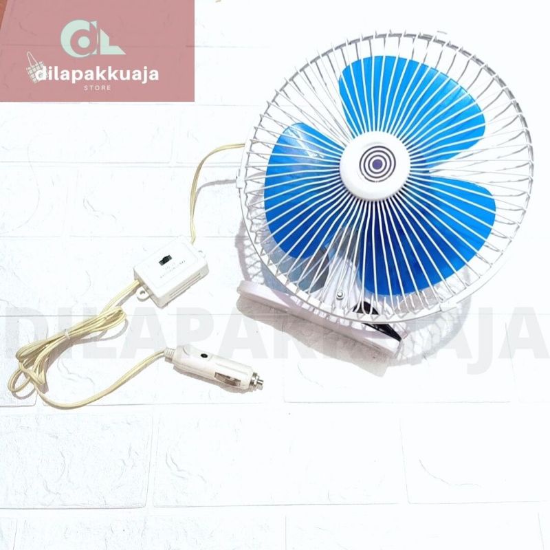 Kipas Angin Mobil Portable 8inch Fan 12V Kipas Angin Mobil Truk Bus