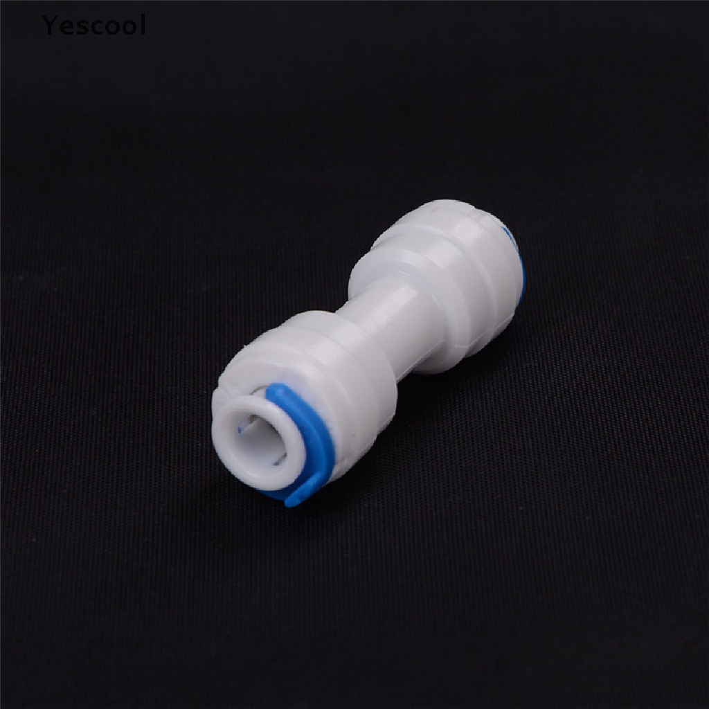 Yescool 1pc Konektor Tabung 1 / 4 &quot;Ke 1 / 4&quot; Untuk Sistem RO