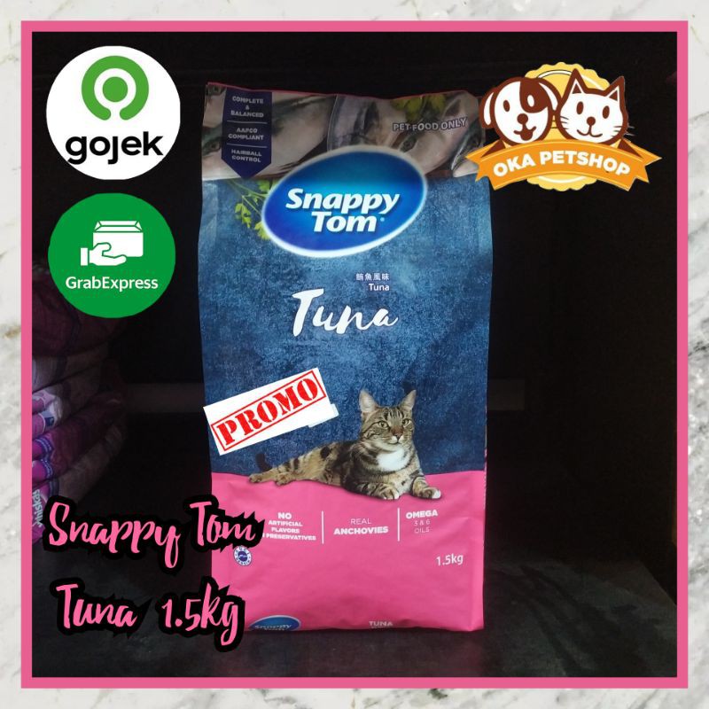 snappy tom Tuna 1.5kg freshpack - cat food Snappy Tom rasa ikan Tuna