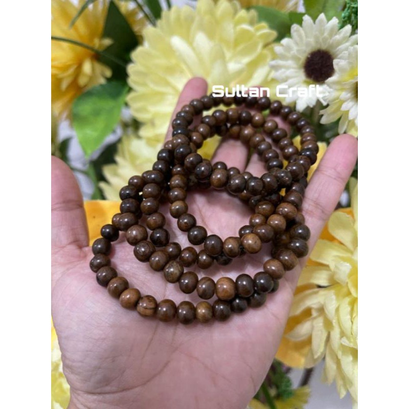 gelang gaharu gelang kayu gaharu wangi gelang gaharu buaya 6 MM gelang kayu gaharu asli Kalimantan