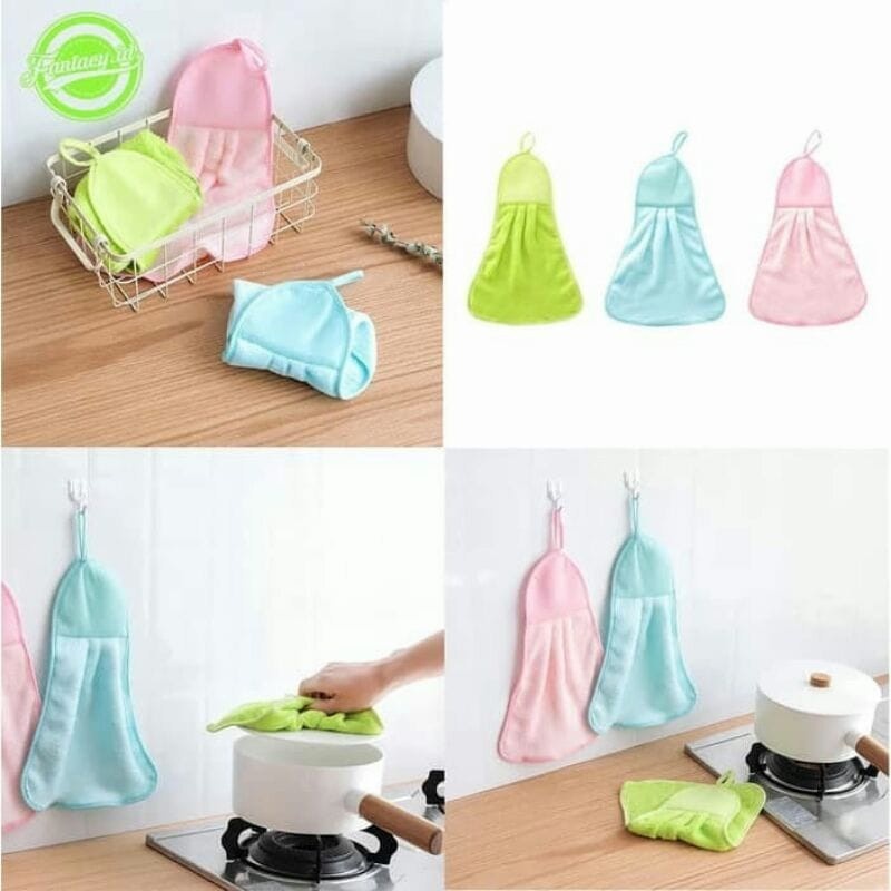 Kain Lap Gantung / Kain Lap Tangan Gantung Microfiber Serbaguna