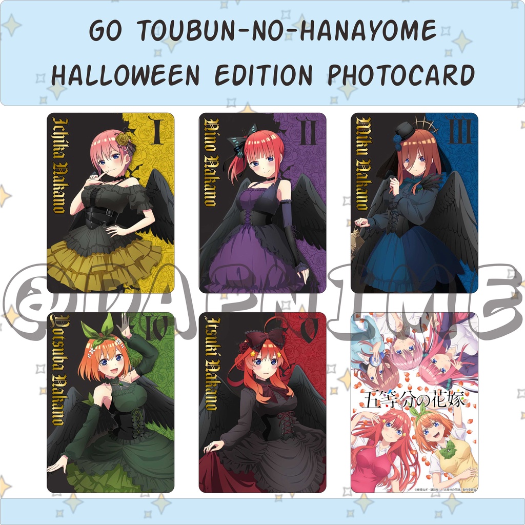 GOTOUBUN NO HANAYOME HALLOWEEN EDITION PHOTOCARD ANIME