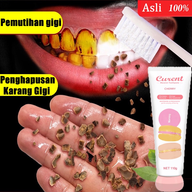 pasta gigi pemutih gigi menghapuskan tartar gigi membersihkan gigi kunung bau mulut segar cegah keru
