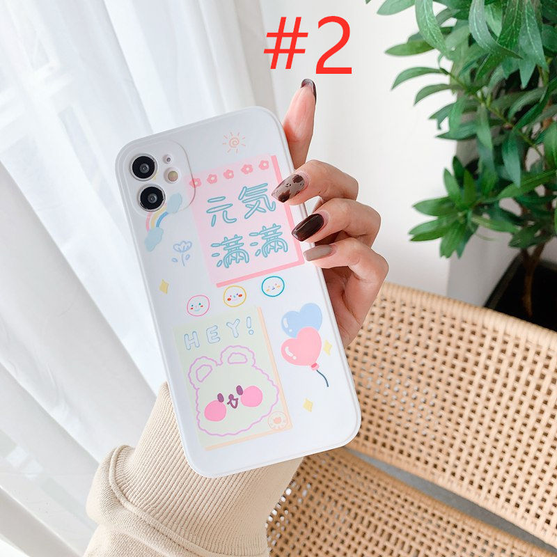 Lucky Bunny Soft Case HP iPhone 11 12 mini Pro Max 6 6S 7 8 + Plus X XR SE 2020 XS Max Fine Hole Casing Apple