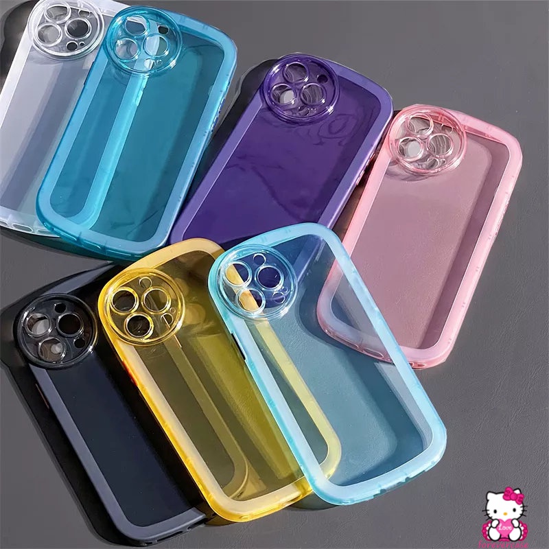 Casing TPU OPPO A12 A95 A15 A54 A96 A74 A16 A5 A9 2020 A5S A12E A3S A16s A7 A76 A53 A33 A36 A11 A15s A11K Transparan Macaron