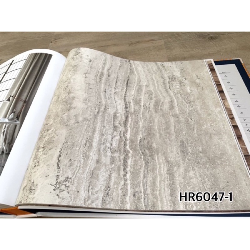 Wallpaper Dinding Korea Granit Marmer Alam Travertine Abstrak Natural Roll Besar