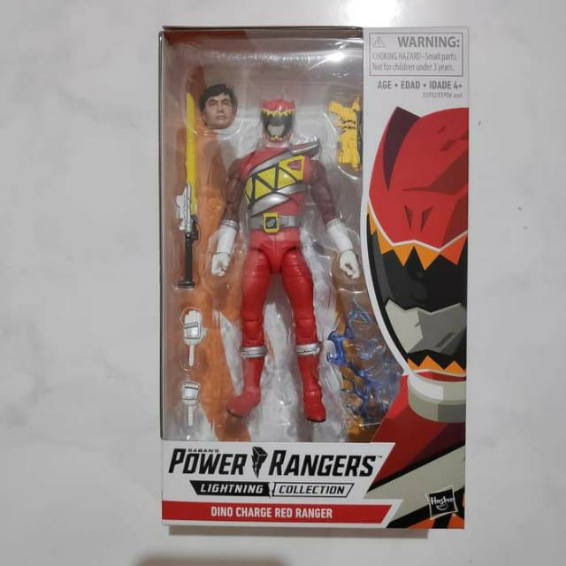 Hasbro Power Rangers Lighning Collection - Dino Charge Red Ranger - Kyoryu Red - Kyoryuger
