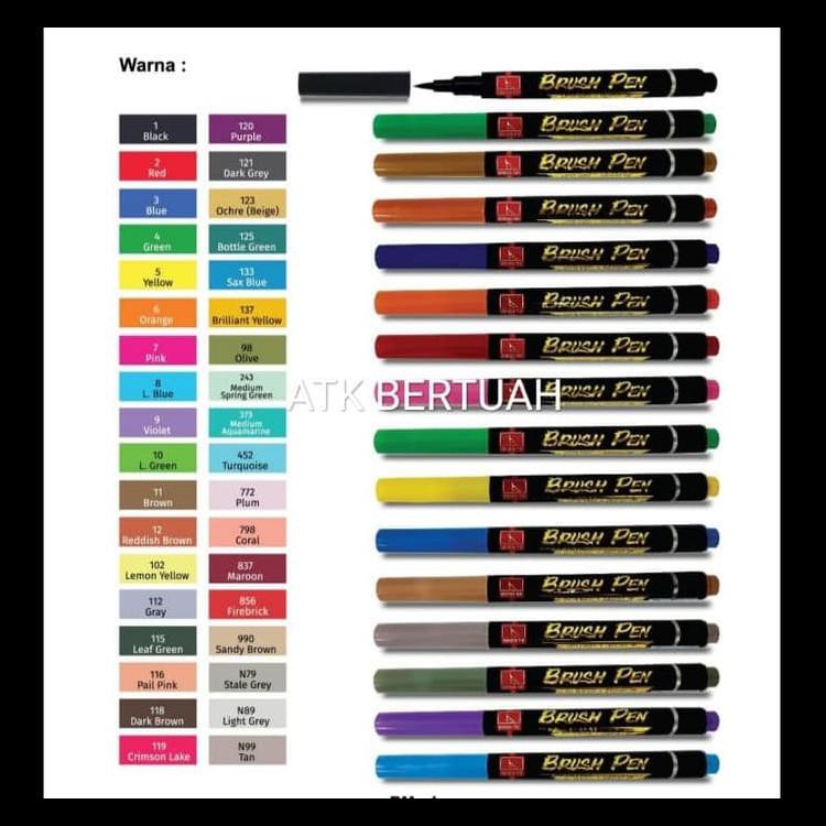 

COD SNOWMAN BRUSHPEN BRUSH PEN SPIDOL KUAS BULU WARNA KODE 108