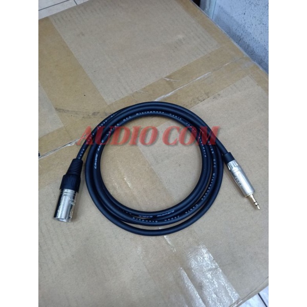 KABEL XLR MALE TO 3.5MM KABEL CANON COWOK KE 3.5MM KABEL HP / LAPTOP KE SPEAKER AKTIF