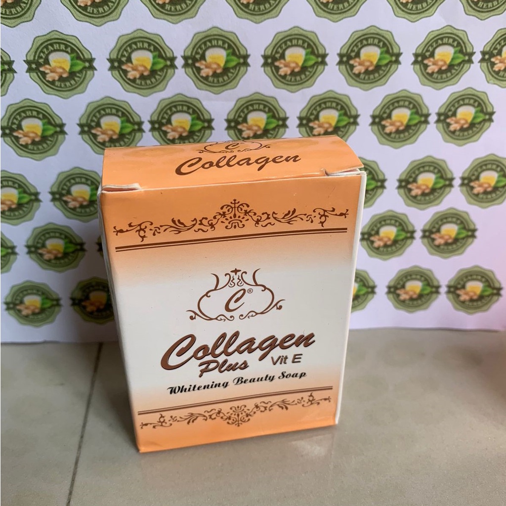 SABUN COLLAGEN PLUS VIT E - Bibit Collagen Sh Cosmetics Original Bpom Lotion Pemutih Tubuh Instan Pemutih Wajah Permanen / Sabun Collagen Whitening Original / Sabun Bibit Collagen Mecca Anugrah BPOM