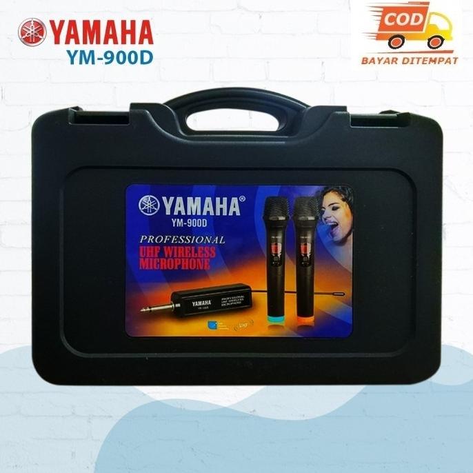 Mic Yamaha YM-900D UHF Microphone Double Wireless Digital Chargher