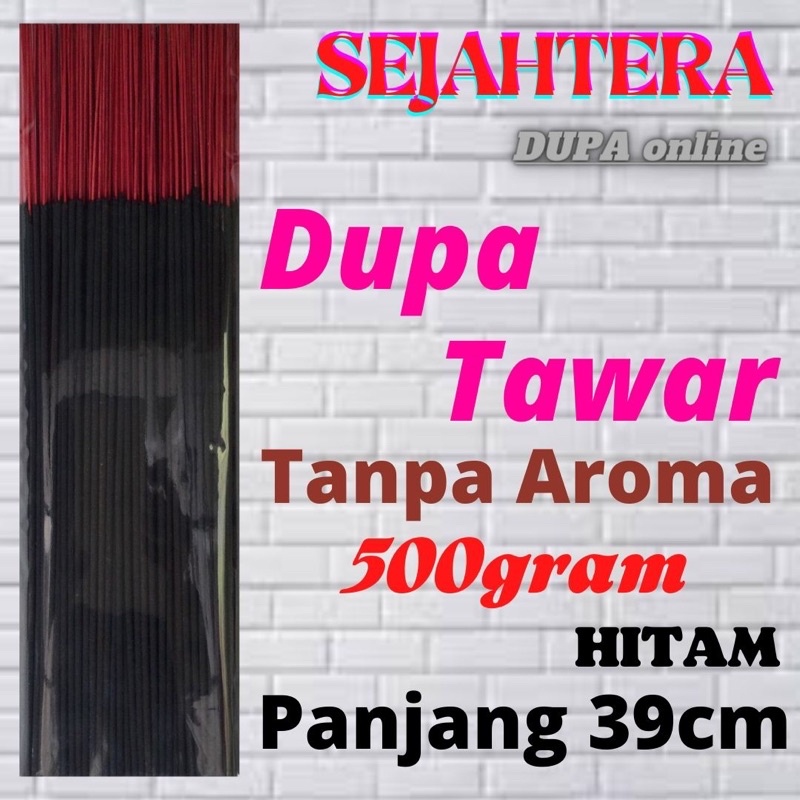 Dupa Hio Tanpa Aroma “ Tawar “ Hitam isi 500 gram