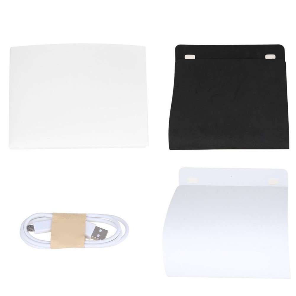 Photo Studio Mini Magnetic dengan Lampu LED Size Large - OMCSDDWH White