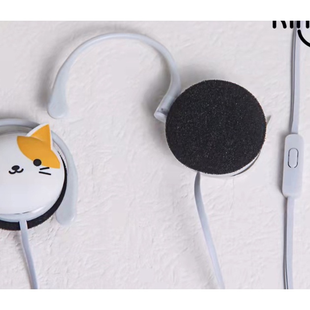 [KN-269] / [KN-3064] /  [KN-3073] Headset Earphone Karakter Bentuk Motif Hewan Animal KEPALA KUCING / Earphone Empuk CAT HEAD Berekspresi / Cute Cat Earphone